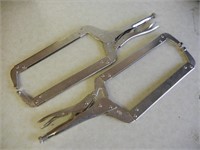 Two Welding Vice Grip Clamps