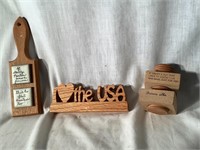 Wood Trinkets with Sayings