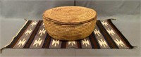 Large Lidded Basket and Small Rug