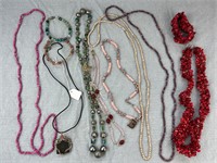 Geode Beaded Necklaces and Bracelets