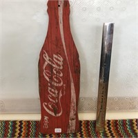 Vintage Hand Painted Coca-Cola Plaque Display