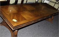 large solid wood coffee table