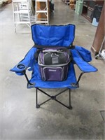 Folding Chair and Coleman Lunch Cooler
