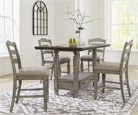 Ashley Lodanbey Bar Table & 4 Bar Stools