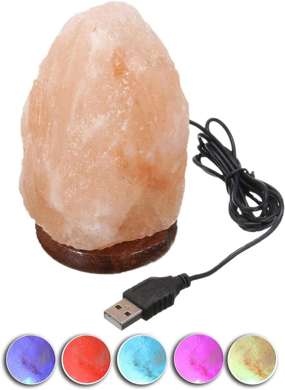 $17  JIC Gem Natural USB Himalayan Salt Lamp