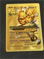 M Mecha Pikachu EX Gold Foil Pokémon Card