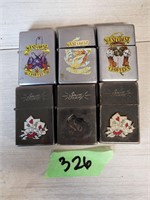 Lot of limited edition 2007 lighters