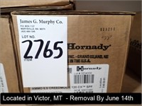 CASE OF (200) ROUNDS OF HORNADY 6.5 CREEDMOOR 120