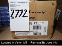 CASE OF (200) ROUNDS OF HORNADY 6.5 GRENDEL 123