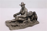 THE COWBOY - RON HINOTE 1977 FINE PEWTER FIGURINE