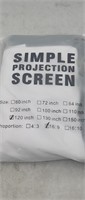 NEW 120 Inch Simple Projection Screen 16:9