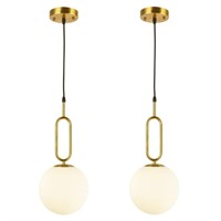 1 Lights Modern Globe Pendant Light Fixture Set