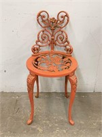 Cast Metal Painted Garden Chair