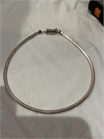 STERLING SILVER CHOKER NECKLACE 14 INCHES