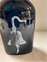 Blue Glass Bottle13” tall