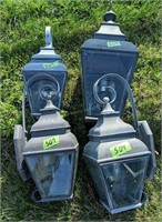 4 Outdoor Lanterns. On Hill