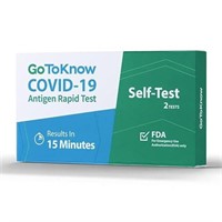COVID-19 Antigen Rapid Test, 1 Pack, 2 Tests Total