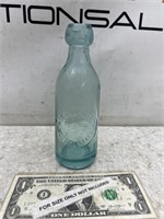 Antique blob top advertising bottle Clark &