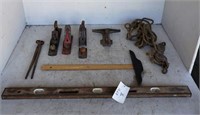 Vintage Hand Planes, Level, Chain & Misc