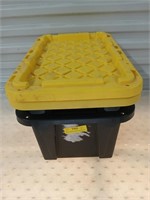 2 - 4 gal plastic totes with lids