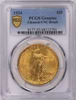 1924 Saint-Gaudens $20 Gold PCGS Unc Details