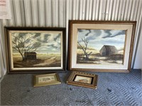 Barn house paintings. See pictures for details.