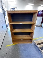 Double Sided Oak Book Shelf