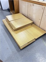 Unassembled Oak Shelving