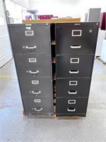 2 Four Drawer Steel File Cabinets