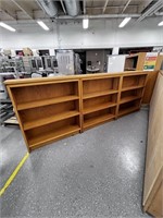 3 Oak Book Shelf Units