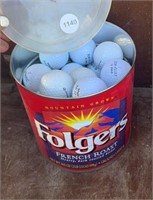 Approximately 32 golf balls