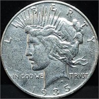 1935-S Peace Silver Dollar