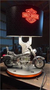Harley nightlight and lamp -that revs up-