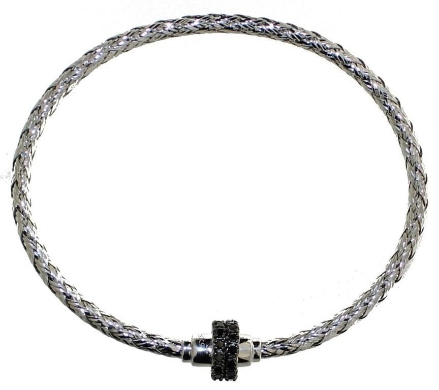 Quality Black Diamond Bangle Bracelet