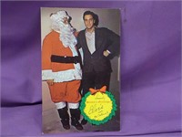 Elvis & Santa postcard