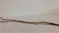Leather whip approx. 6'