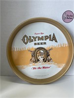 Vintage 1979 Metal Olympia Beer Tray