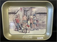 1984 Coca-Cola advertising tray by Matthews