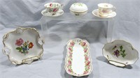 8) FLORAL FINE CHINA DISHES KAISER*LEFTON*MORE