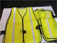 4 Flourescent Yellow Safety Vests- Size L
