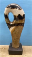Glazed Ceramic Decor Sculpture (21"H)