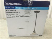 Westinghouse Brushed Nickel Hanging Light, new