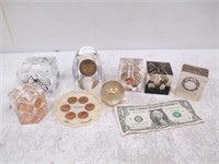Lot of Assorted U.S. Coin Paperweights & Add'l