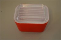 Small Red PYREX Dish With Lid