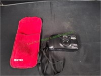 Pentax IQZoomEZY 35mm Camera in Pouch Bag