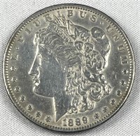 1889 Morgan Silver Dollar, US $1 Coin