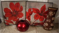 Floral Wall Art & Decorative Vases