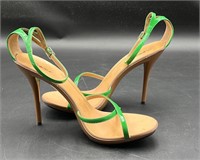 “Promise” Green Strap Ladies Heels