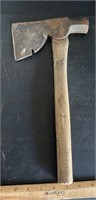 SMALL HATCHET W/WOODEN HANDLE