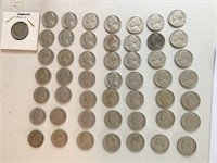 (50) NICKELS AS PICTURED